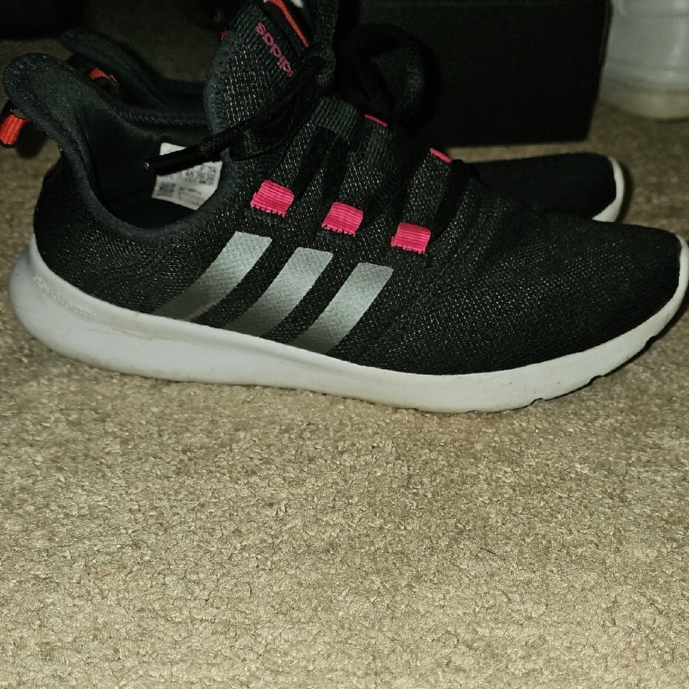 Adidas Black and Pink Athletic Shoes